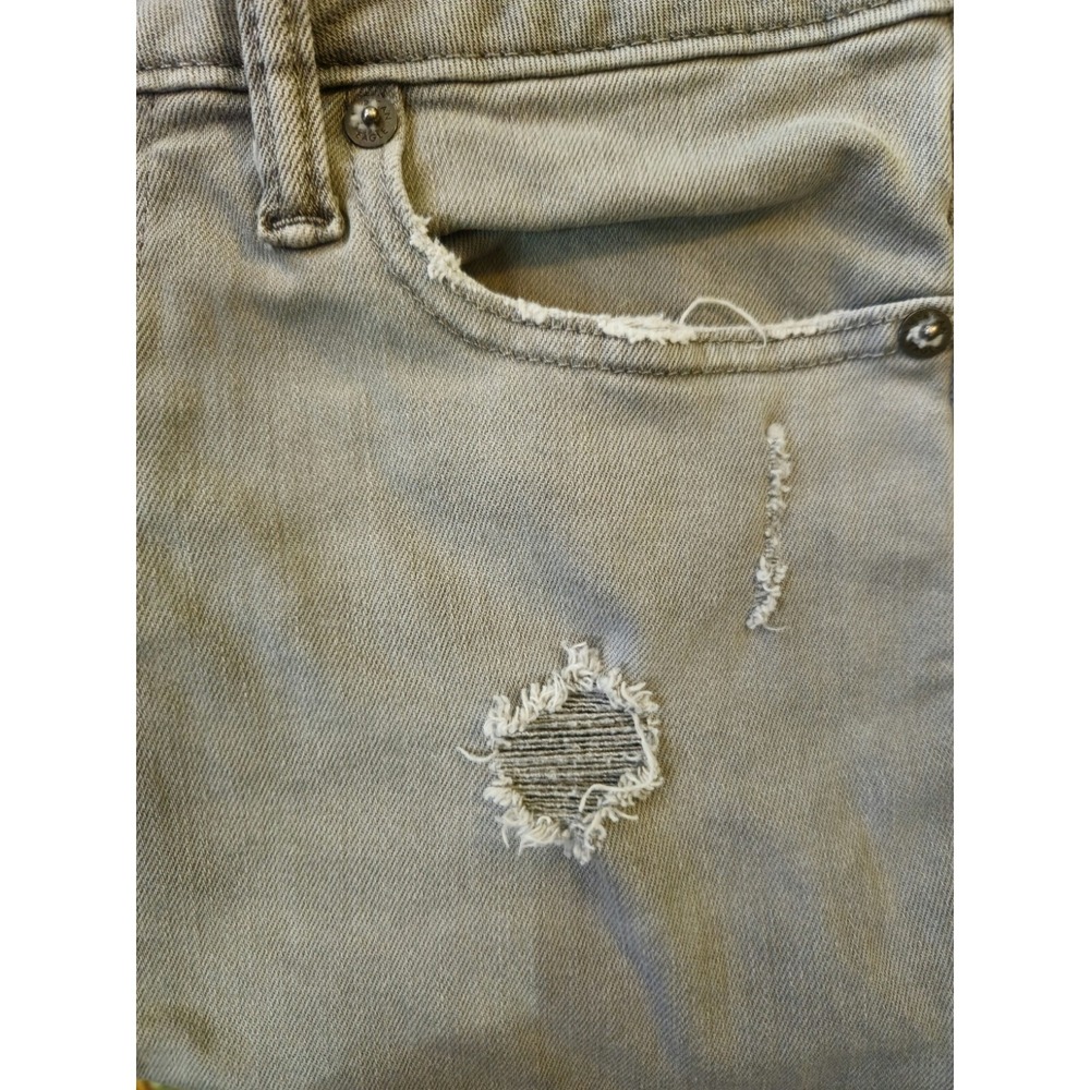 AMERICAN EAGLE Men's 29x32 AIRFLEX+ Distressed Slim Haze Gray Jeans (29x28.5) - Picture 11 of 16